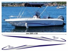 Coppia adesivi in vinile per imbarcazione nautica barca RANIERI SOVERATO SX + DX