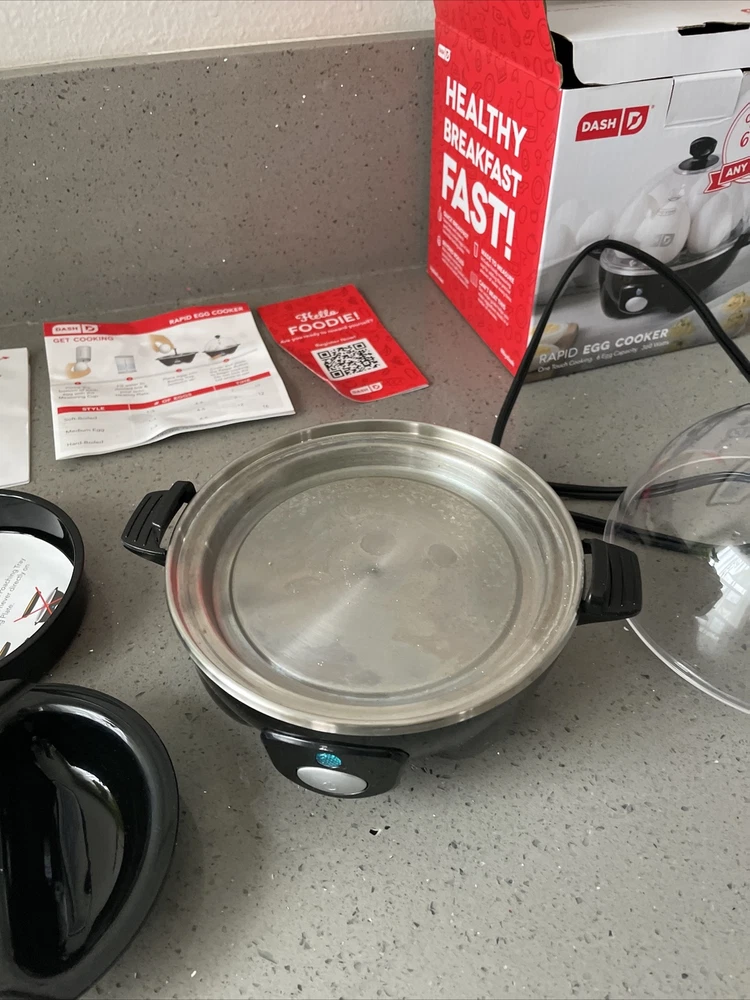 DASH Rapid Electric Egg Cooker for 6 Hard Boiled Eggs DASH Rapid Electric Egg Cooker for 6 Hard Boiled Eggs