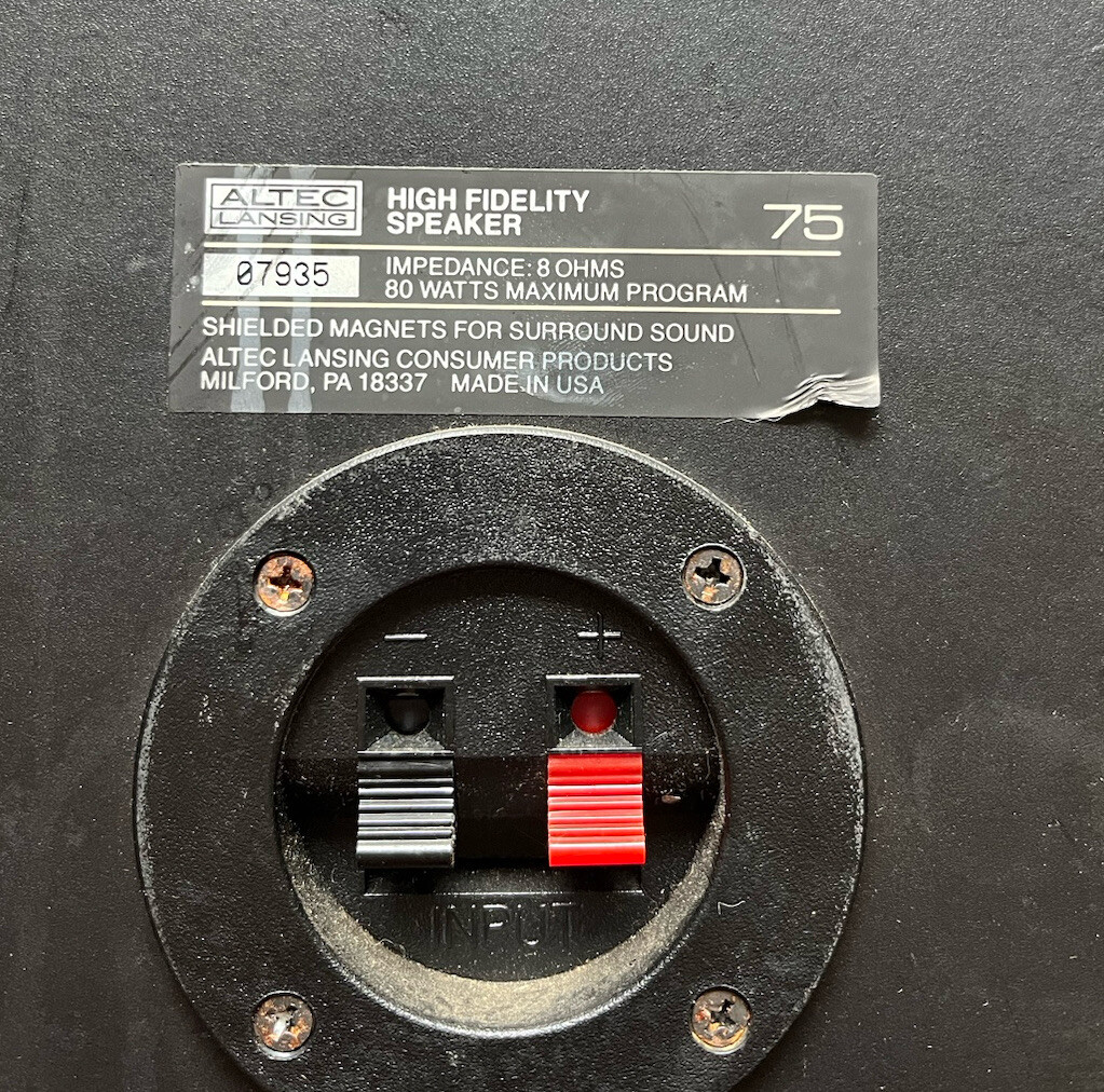 Altec Lansing Model 75 High Fidelity Bookshelf Speakers | eBay