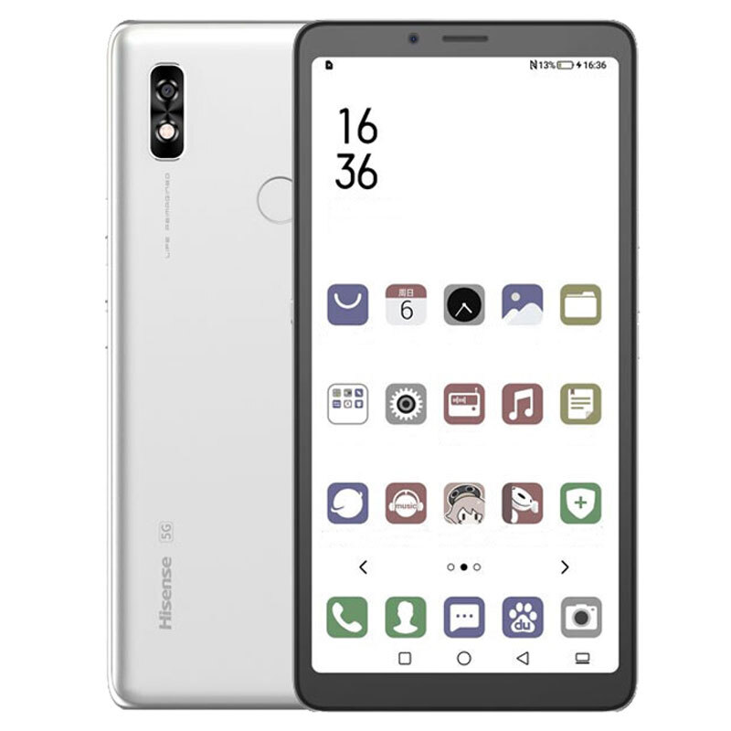 Hisense A7CC シルバー 5G Hisense A7 CC Color E Ink Screen Android 10 Cell Phone
