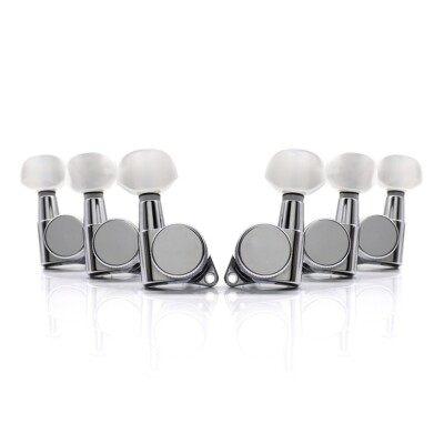 Lock Wilkinson JIN HO JNP7 w/pearl 3L3R Guitar Locking Tuner Tuning Pegs Chrome 
