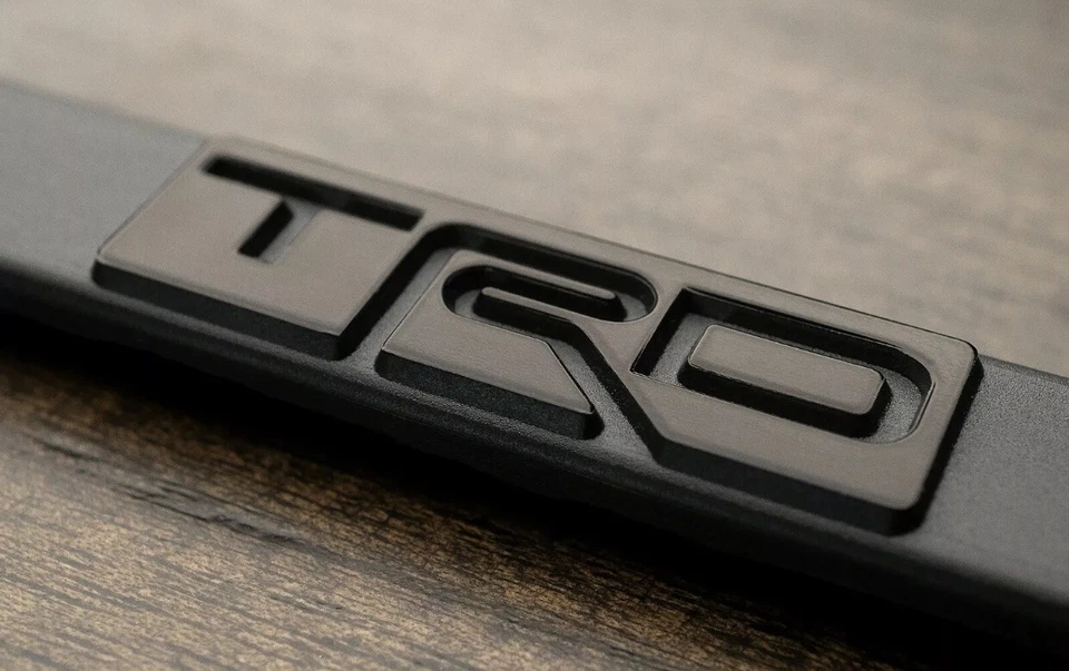 2 Blackout TRD-Tacoma-Custom-License-Plate-Frame-Toyota-Racing-Development-taco - Image 4 of 4