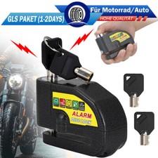 Bremsscheibenschloss mit Alarm Motorrad Anti Theft Scheibenbremse + 2 Schl&uuml;ssel