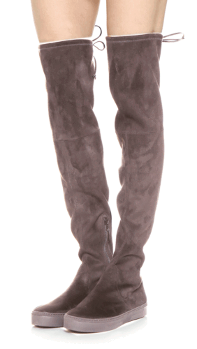 stuart weitzman taupe over the knee boots