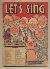 Let's Sing - A Song Book - Over 100 Songs Amsco Music Sales Co. NY 1933