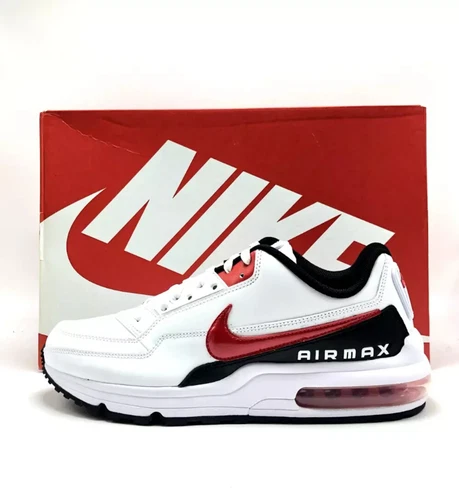 Men's Nike Air Max LTD 3 Running Shoes - White University Red Black BV1171 100