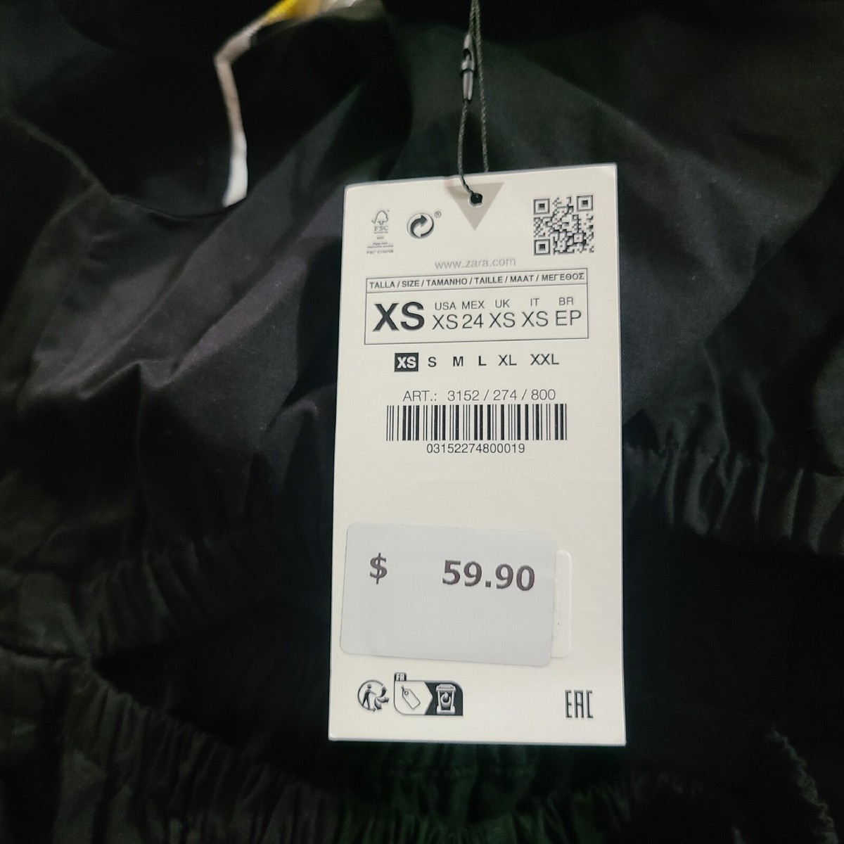 ZARA PLEATED TAPERED PANTS BLACK SIZE XS | 1478/060 | eBay ZARA PLEATED TAPERED PANTS BLACK SIZE XS | 1478/060 | eBay