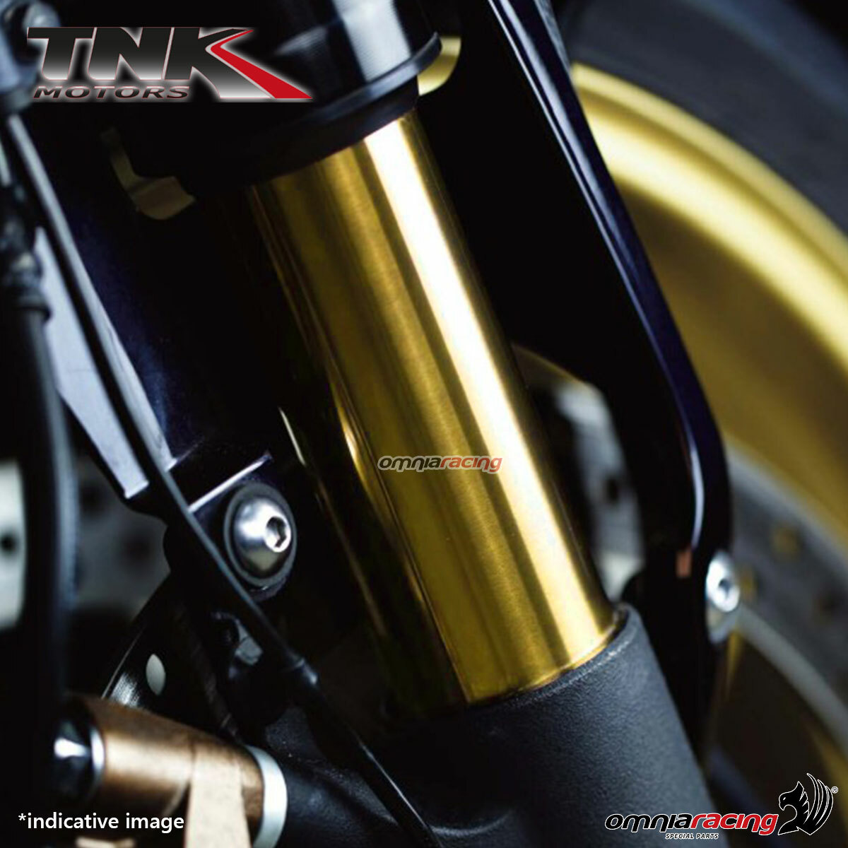 Single fork inner TNK gold for original fork for Kawasaki