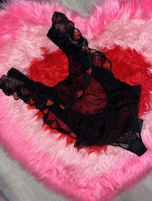 Honey birdette RARE Frida Ruffle Trim bodysuit playsuit sz small
