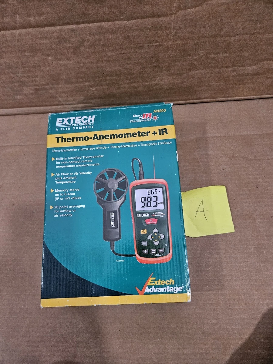 Extech AN100NIST CFMCMM Digital ThermoAnemometer, 57 OFF