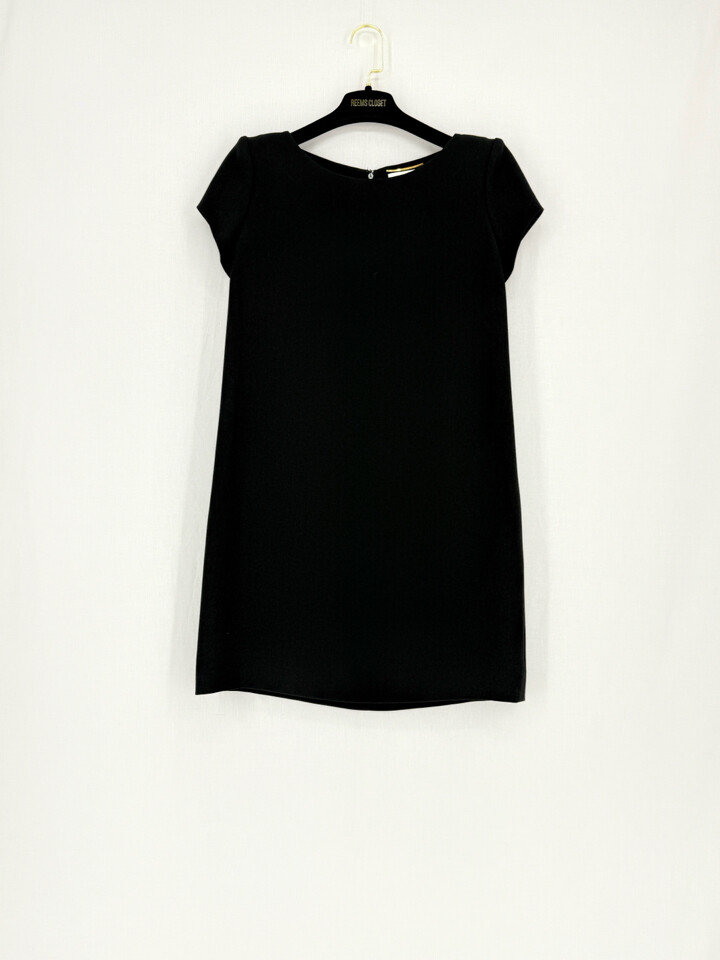 【送料&関税込】Saint Laurent Black Viscose Blend Dress SAINT LAURENT Black Viscose Blend Size US6 Short Dress | eBay