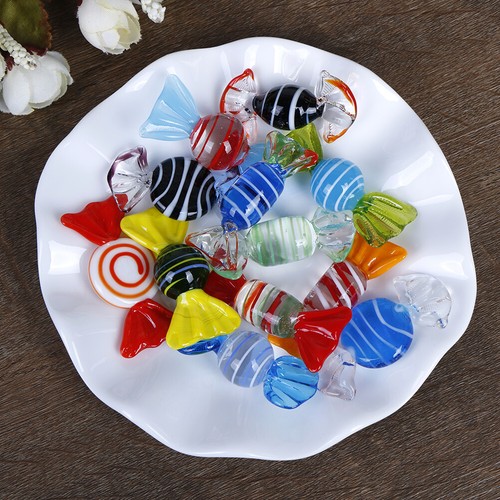 10Pcs Vintage Glass Sweets Wedding Party Candy Christmas Decoration YT L1 ZC - Picture 1 of 11