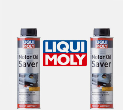 Set of 2 Liqui Moly Motor Oil Saver Oil Loss Stop Engine Oil Stop Leak 300 ML