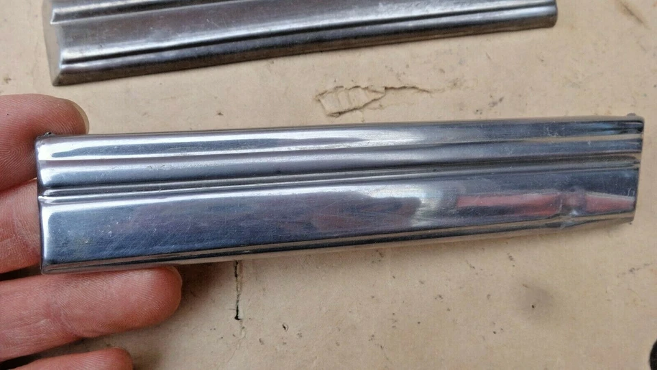 1946 1947 1948 Mercury капот из нержавеющей стали отделки молдинги оригинальной пары 1942 - Изображение 4 из 4
