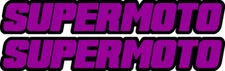 Purple Supermoto Swingarm Airbox Number Plate Decals Stickers graphics DRZ KTM