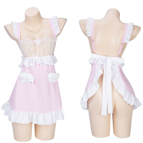 Nuevo Japonés Lindo Niñas Mujeres Sexy Lencería Prendas para dormir Uniforme Juegos con disfraces Disfraz - Imagen 4 de 4