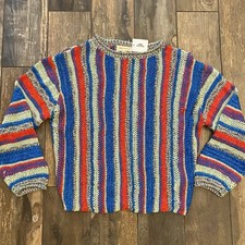 Urban Outfitters Striped Knit Sweater Colorful Pullover Size Small Read Desc