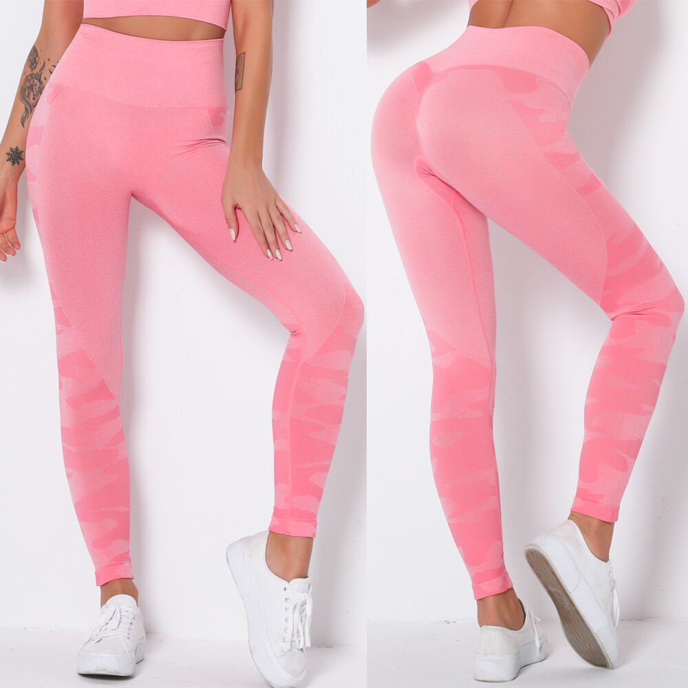 High Waist Luxury Scrunch Butt Lifting Leggings Neon pink – Ulala