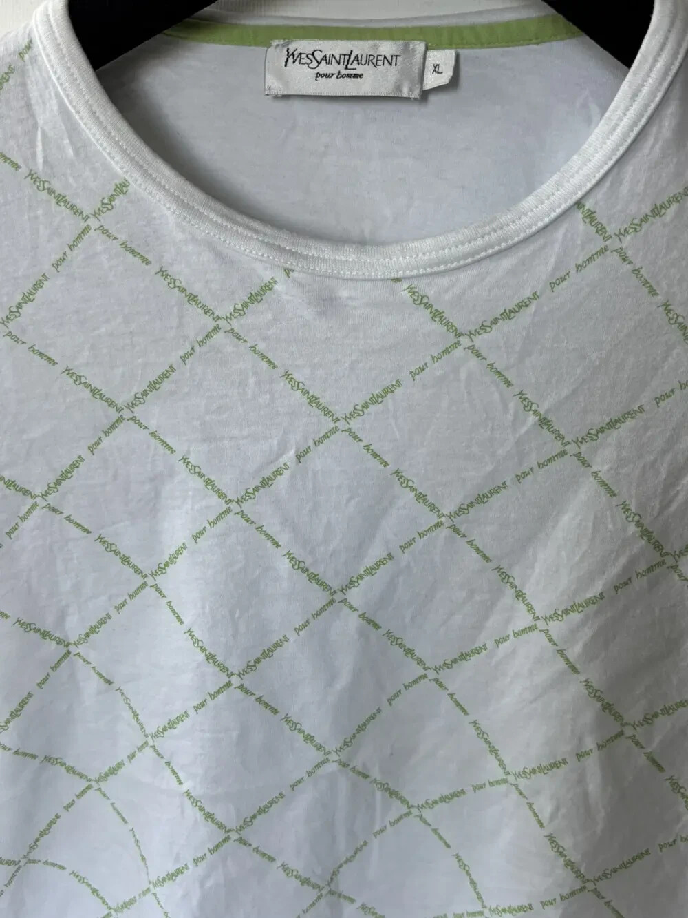 T shirt vintage Yves Saint Laurent monogramma