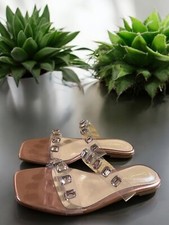 GIANVITO ROSSI Plexi Crystal Embellished Slid...