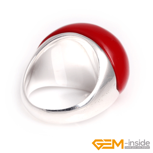 19x25mm Oval Gemstone Beads Tibetan Silver Marcasite Fashion Jewelry Ring #7-#9 - Picture 25 of 45