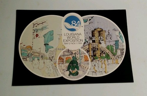 1984 louisiana world exposition postcard #1