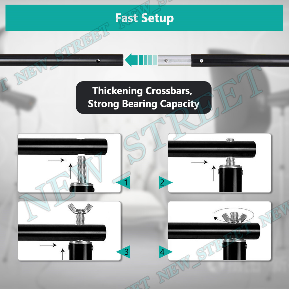 2.8X3M Photography Backdrop Stand KIT Background Support Sandbag Studio Bag Clip