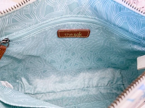 The SAK Alameda Cream Pebbled Faux Leather Floral Print Shoulder Crossbody Bag - Picture 3 of 3