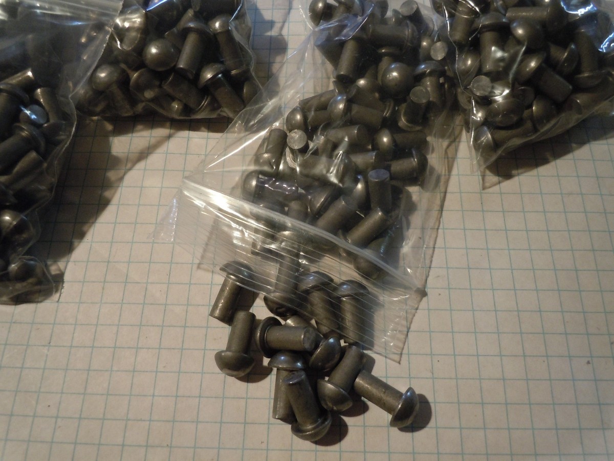 Zerone Rivet à tête ronde 100 pièces M2.5 en acier inoxydable tête