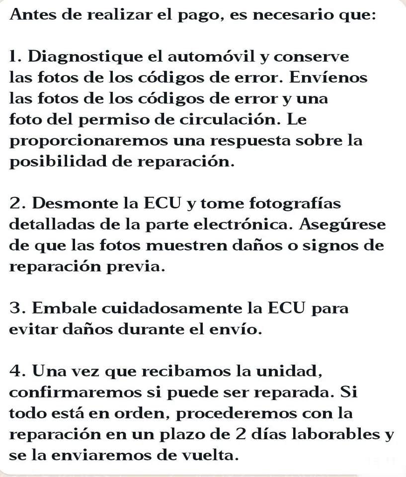 Mercedes Clase W245 y W 169CVT ECU / TCM 722.8 Servicio de Reparación de Unidad - Imagen 3 de 3