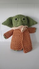 Inspired By Baby Yoda  Handmade Crochet Baby Yoda 8"  Star Wars Plush