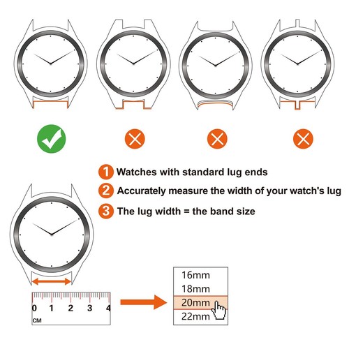 ANNEFIT Silicone Watch Bands 16mm 18mm 20mm 22mm Quick Release Replacement Strap - Picture 6 of 73