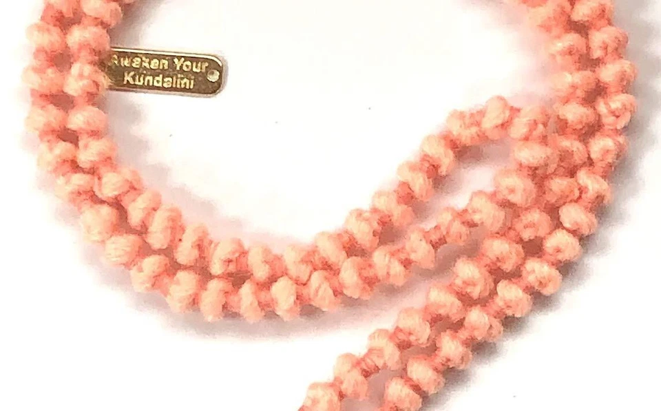 Cuentas Mala de lana budista anudadas a mano, Chakra mala, meditación mala, Eco Foto 2 de 2