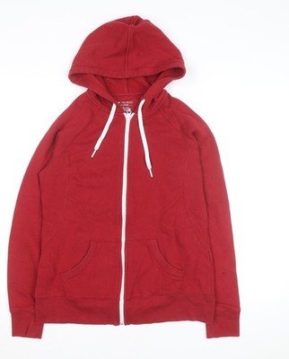 Tek Gear Herren Fleece Hoodie rot Full Zip Größe M