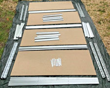 4 x Heavy Duty Garage Warehouse Shelving Racking Units 150x60x180cm 400kg