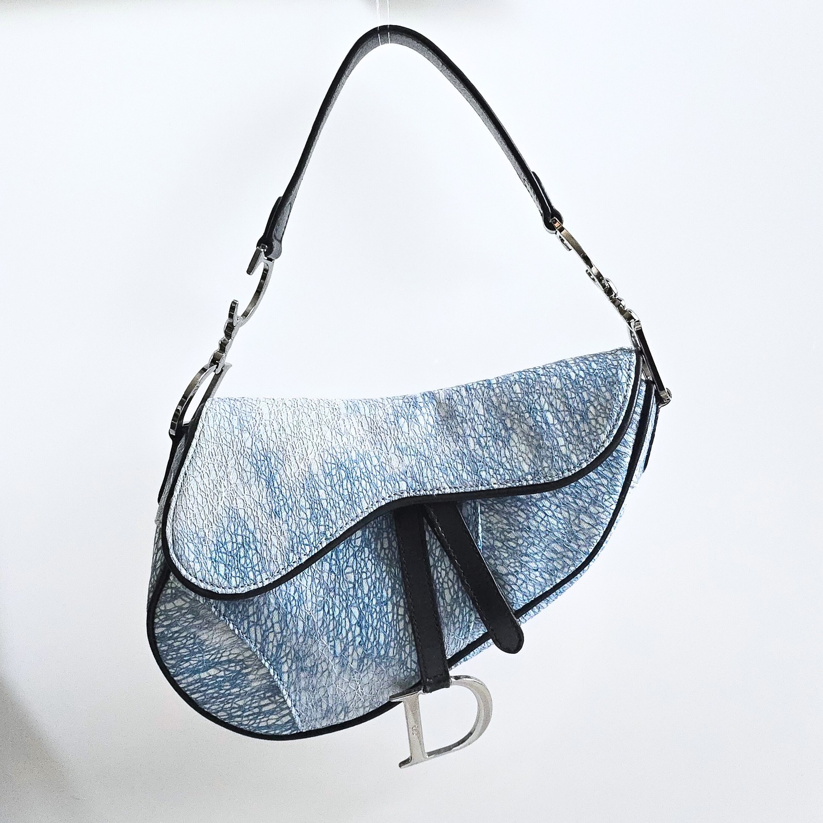 Dior Saddle Bag Vintage Tye-Dye Denim Sequins
