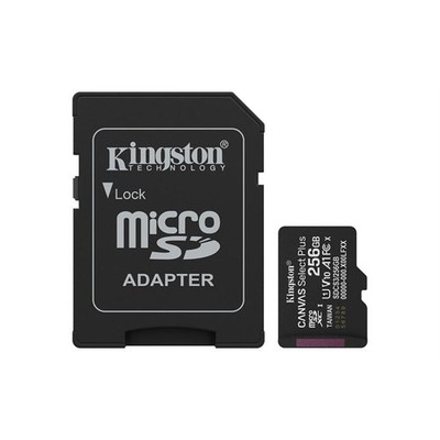 Kingston Technology 256GB microSDXC Canvas Select Plus Gen3 150MB/s A1 Karte + Werbung
