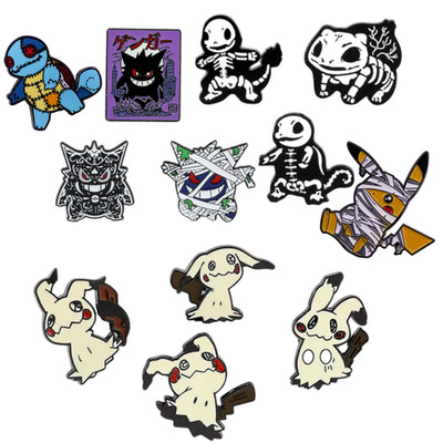 Pokemon Halloween Style Pin Emaille Anstecker Gothic Auswahl Spaß Geschenk