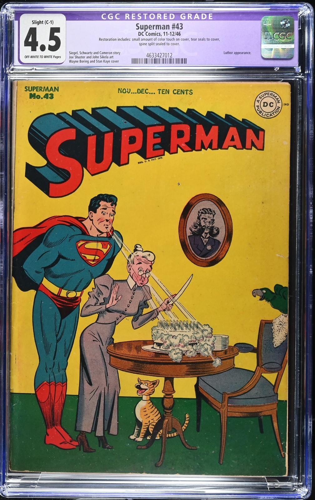 Superman 43 CGC 4.5 (R) C-1 DC Comics 1946 | eBay