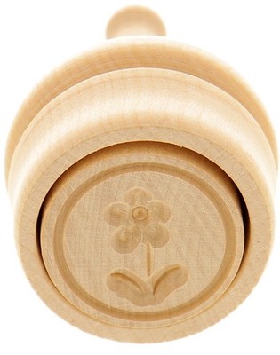 2 x Butterform Butterdurchstoßform Buttermodel Model aus Ahornholz - Motiv Blume