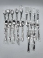 Faberware Flatware Spoon & Forks Set Of 10 Stainless Steel Tableware Silverware