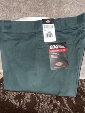 Dickies Men's Work Pants Dark Green 874 Original 30x30