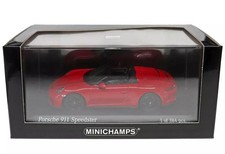 MINICHAMPS Porsche 911 991 Speedster 2019 1/43 Red Diecast Car Used