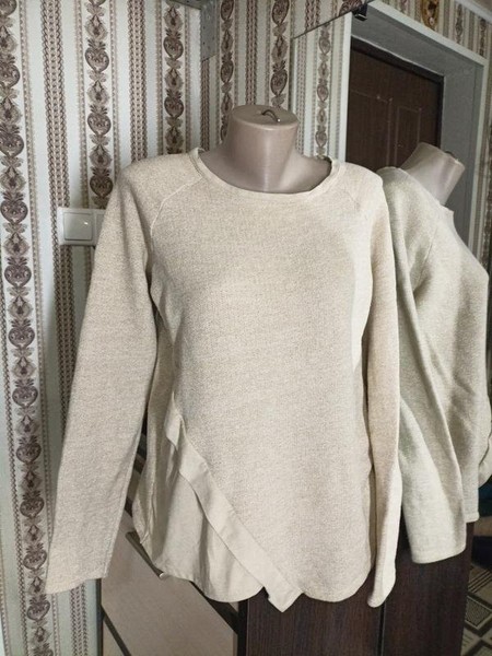 Women Brooks Brothers Sweater Beige Suede 40 / L /
