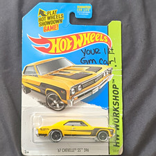 Hot Wheels HW Workshop 1967 Chevy '67 Chevelle SS 396 Yellow/Black