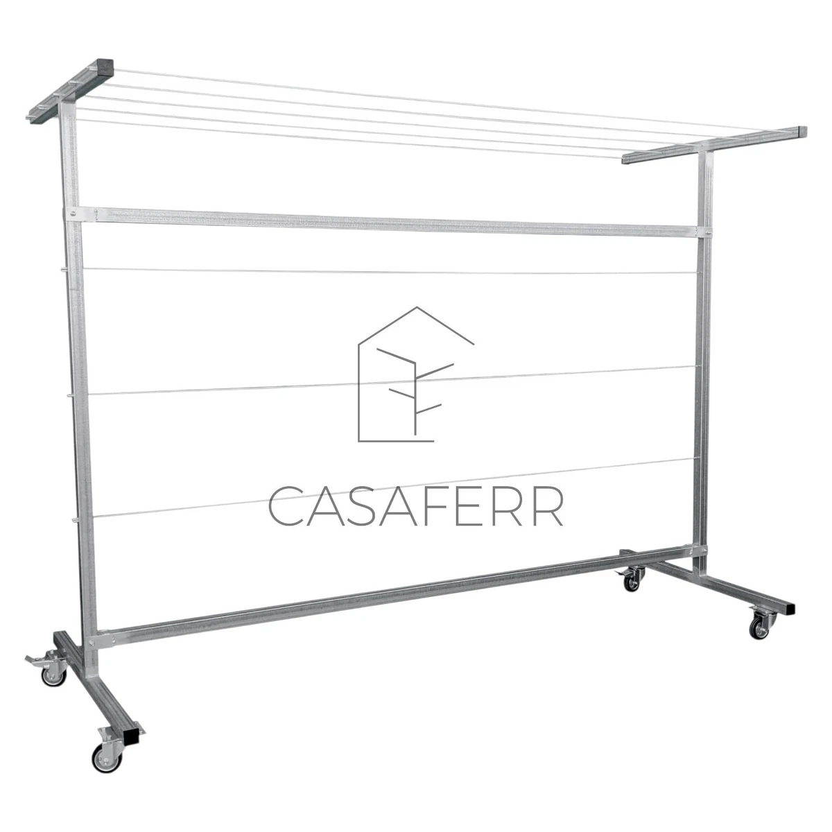 Stendibiancheria Pieghevole A Scomparsa Per Vestiti Per La Casa, Facile Da Riporre, A Parete, 5 Aste, Stendibiancheria Pieghevole A Scomparsa, Portasciugamani, Acciaio Inossidabile 304, Capacità - Foto 7