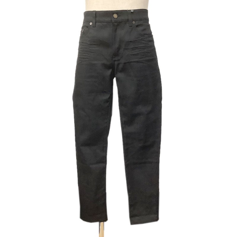 Saint Laurent Pantalone Denim Cotone Nero 32 D25H 601478 Yo500 Jeans Skinny