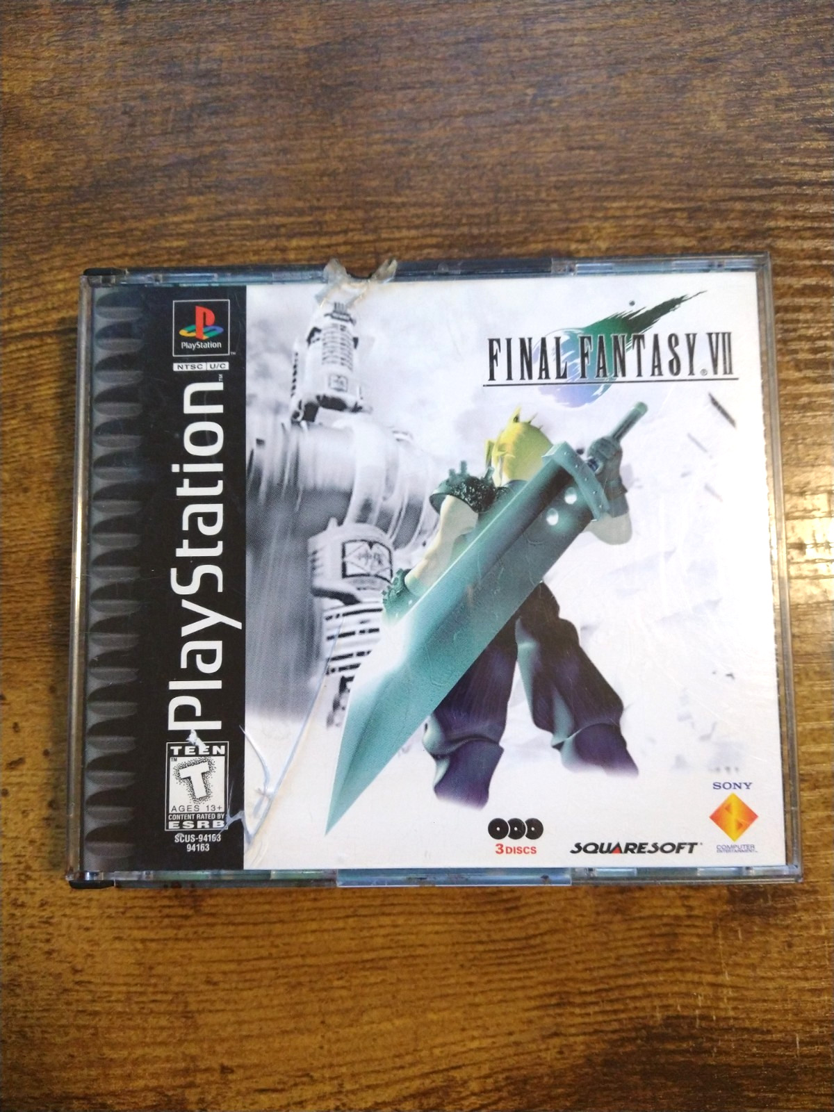 Final Fantasy VII - PlayStation PS1 (Black Label) - MISSING DISC 1 SEE PICTURES