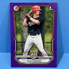 2026 Bowman Sam Petersen 1st Bowman Purple /250 #BP-122 Washington Nationals