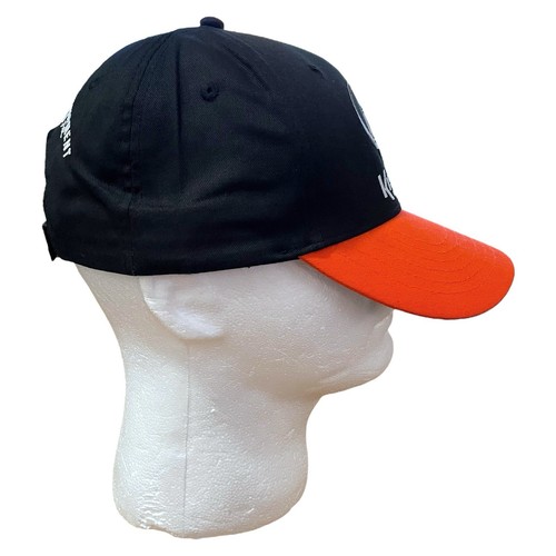 Kubota Hat Cap Black Orange Embroidered Logo Unisex Strapback Adjustable OSFM - Picture 3 of 11